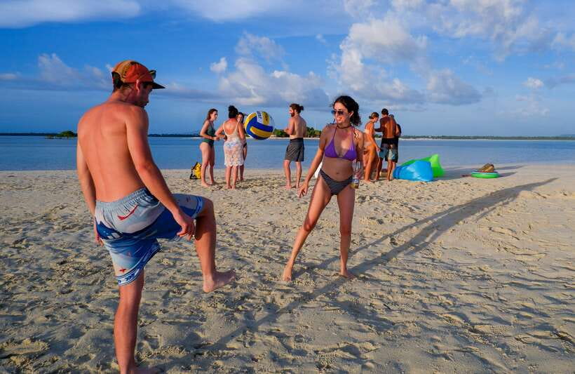 Bohol Virgin Island Sunset Tour - Virgin Island time: sunbathing, shallow snacks, and rocky exploration