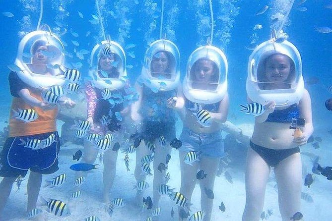 Boracay Island Hopping + Hot Kawa + Parasailing + Helmet Diving - A sky-and-sea Boracay day for one set price