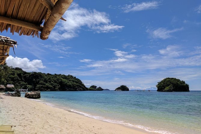 Boracay Island Hopping + Hot Kawa + Parasailing + Helmet Diving - Lunch at Tabon Beach and the hot kawa bath that cools you down
