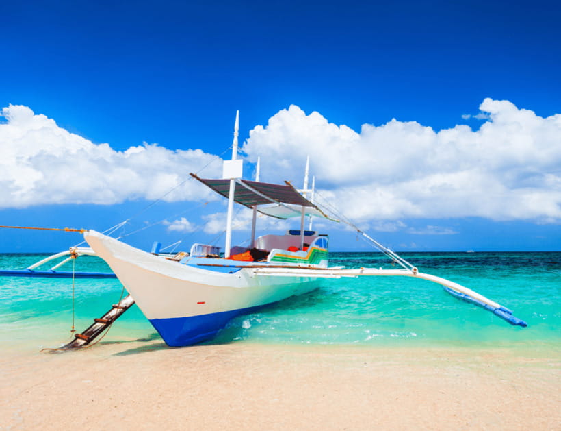 Boracay: Island Hopping with Lunch, Helmet Diving & ATV - Magic Island free time: a calm hour between activities