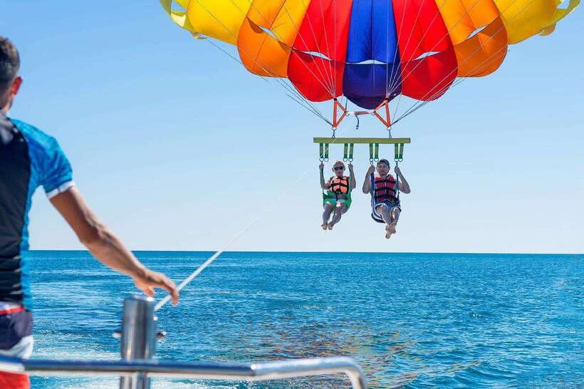Boracay: Island Hopping with Parasailing Experience - Boracay island hopping with parasailing, in plain terms