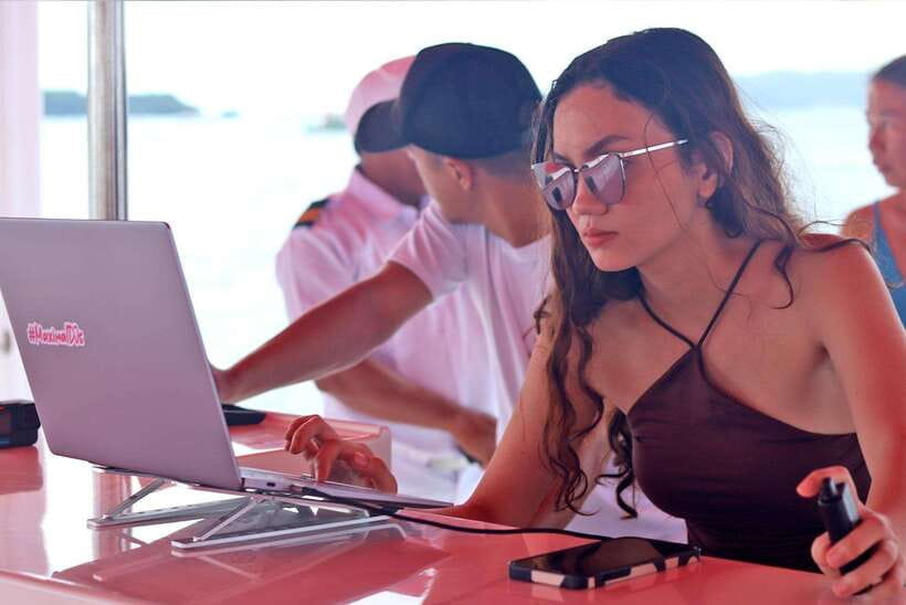 Boracay: Red Whale Party Cruise w/ Snacks & Water Activities - Music, drinks, and the snack rhythm that keeps the vibe up