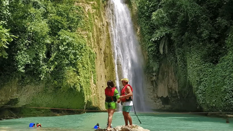 Cebu: Inambakan, Kawasan, and Mantayupan Waterfalls Tour - Stop 1: Inambakan Falls in Ginatilan, Five Tiers and a Swim Pool