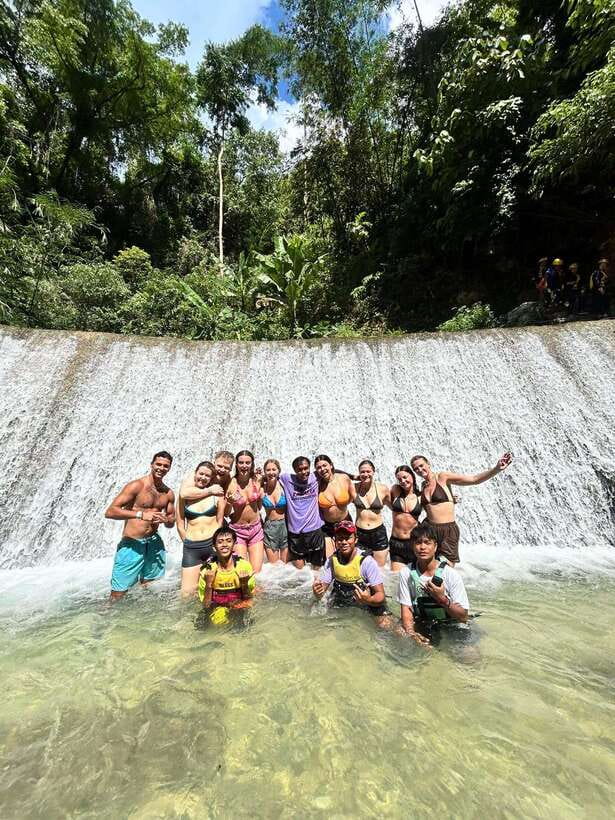 Cebu Moalboal: Kawasan Canyoneering Adventure with Lunch - Gear up at the base: helmets, life jackets, and canyoneering shoes