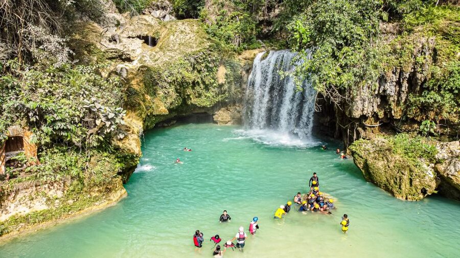 Cebu: Whale Shark Snorkeling & Kawasan Canyoning Tour - Canyoning Route at Kawasan: Slides, Rock Traverses, and a Deep Pool Jump