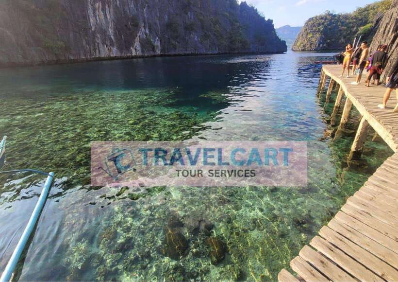 Coron's Ultimate Tour with lunch & water - CYC Beach: wading-friendly water with rock formations