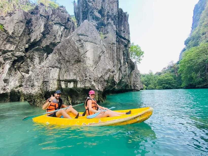 El Nido: Island Hopping Tour A with Kayaking on Big Lagoon - Shimizu Island picnic lunch: filling, but plan for food realities