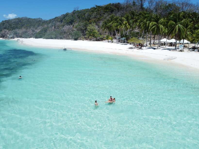 From Coron Town: Beaches and Islands Boat Tour with Lunch - Ditaytayan Island: sandbar photos and a first swim