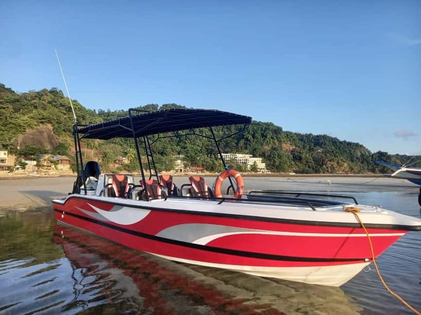 Half-Day Seasation Premium Speedboat Group Island Hopping - Getting aboard at Corong-Corong Pier, and how the tour actually starts
