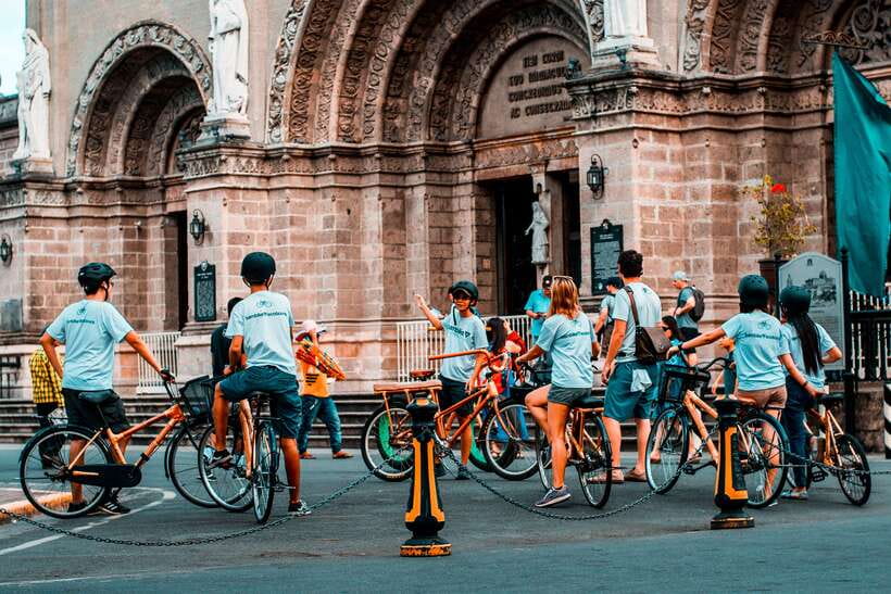 Intramuros, Manila: Historical Bamboo Bike Tour - San Agustin Church: a shorter stop with big impact