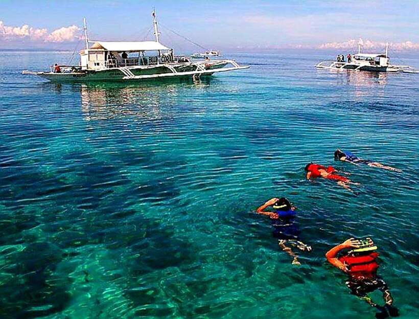 Mactan Island Hopping Gilutungan, Caohagan, Nalusuan + Lunch - Gilutungan Marine Sanctuary: Snorkeling First, Because It’s the Best Signal