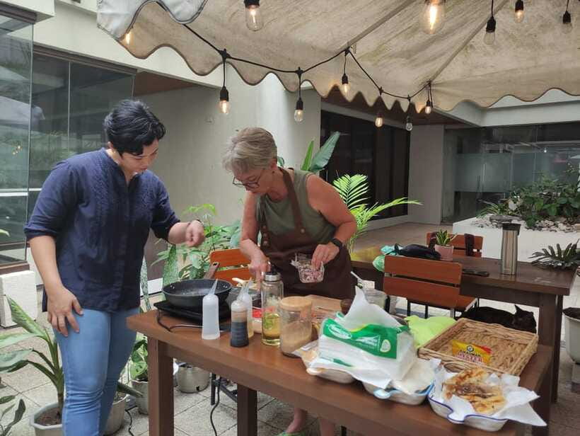 Makati: Hands on Manila Cooking Class - The outdoor courtyard reality check: weather and comfort in Makati