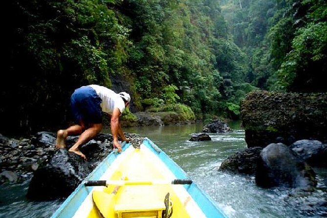Pagsanjan Falls Adventure from Manila - Boarding the Banca Canoe: Rapids, Life Vest, and Real Work