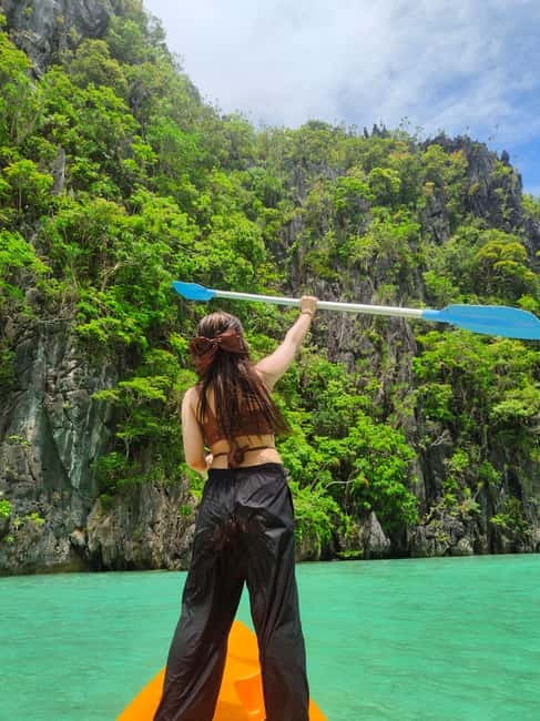 Shared El Nido Tour A - Stop 4: Payong-Payong Beach, another swim-and-snorkel window