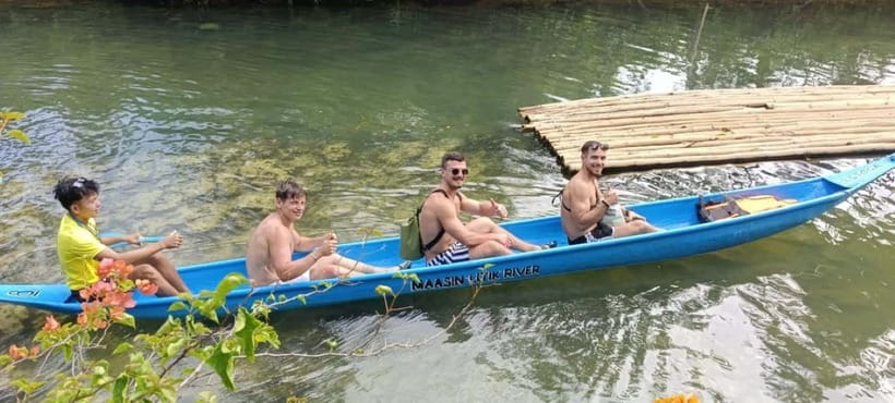 Siargao:Lagoon,Cave Rock Pool, w/Lunch & Transfer - Maasin Bridge River Swing: Bent Palms, Quick Stops, and River Vibes