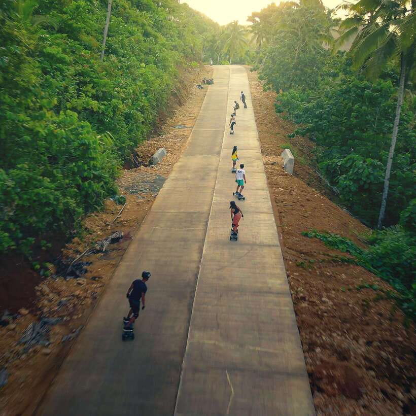 Siargao : Sunset 2 Hours Guided Electric Skate Experience - The sunset route plan: bridges, park break, then golden hour again