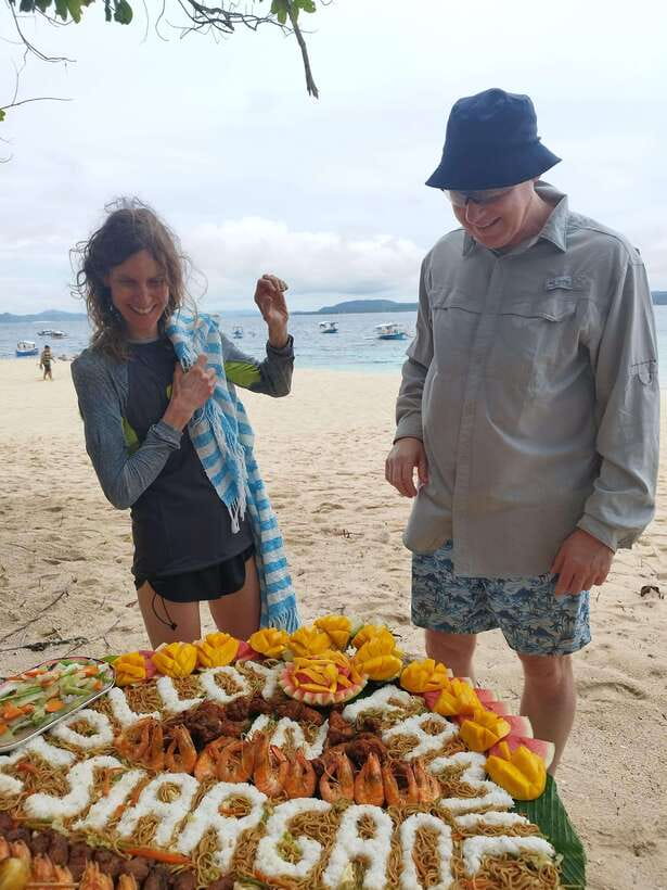 Siargao:Tri Island Hopping Naked Island, Daku, Guyam w/Lunch - Guyam Island: palm views, coral-rock scenery, and photo time that actually matters